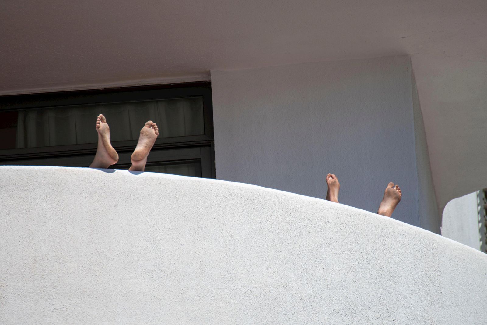 Vista de un balcón del Hotel Palma Bellver de Mallorca.