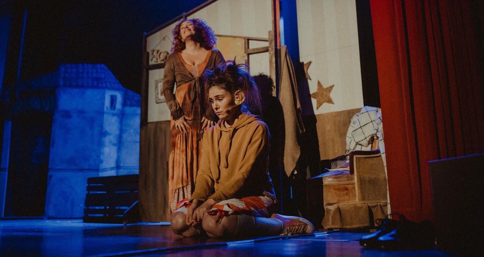 Un momento de la representación de 'Orejas de mariposa'.