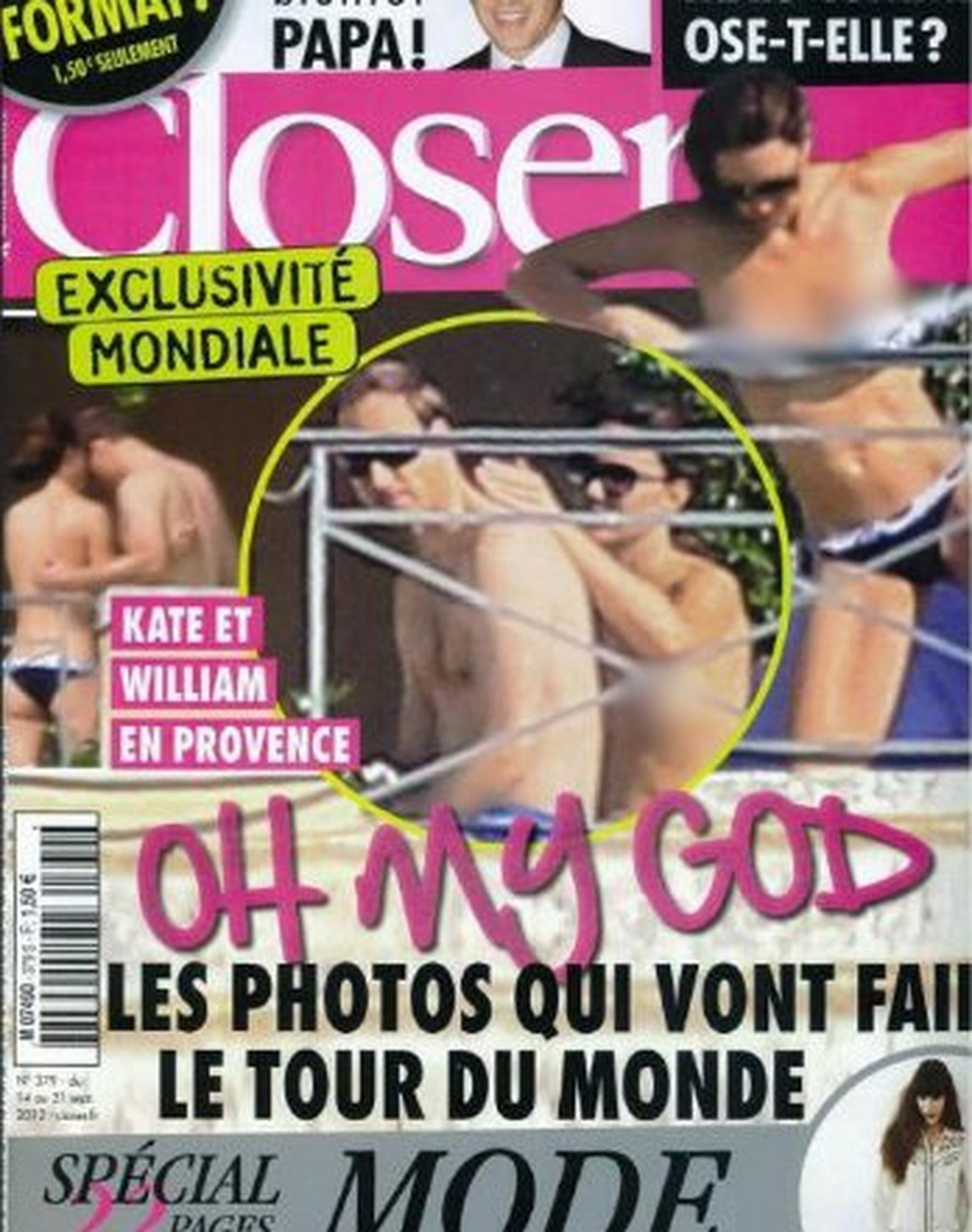 Una revista francesa publica unas fotos de Catalina de Cambridge en 'topless'