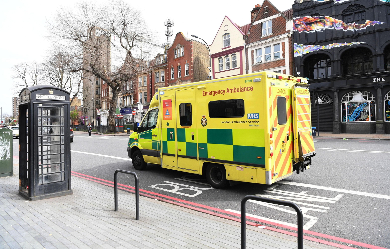 Una ambulancia en Londres.