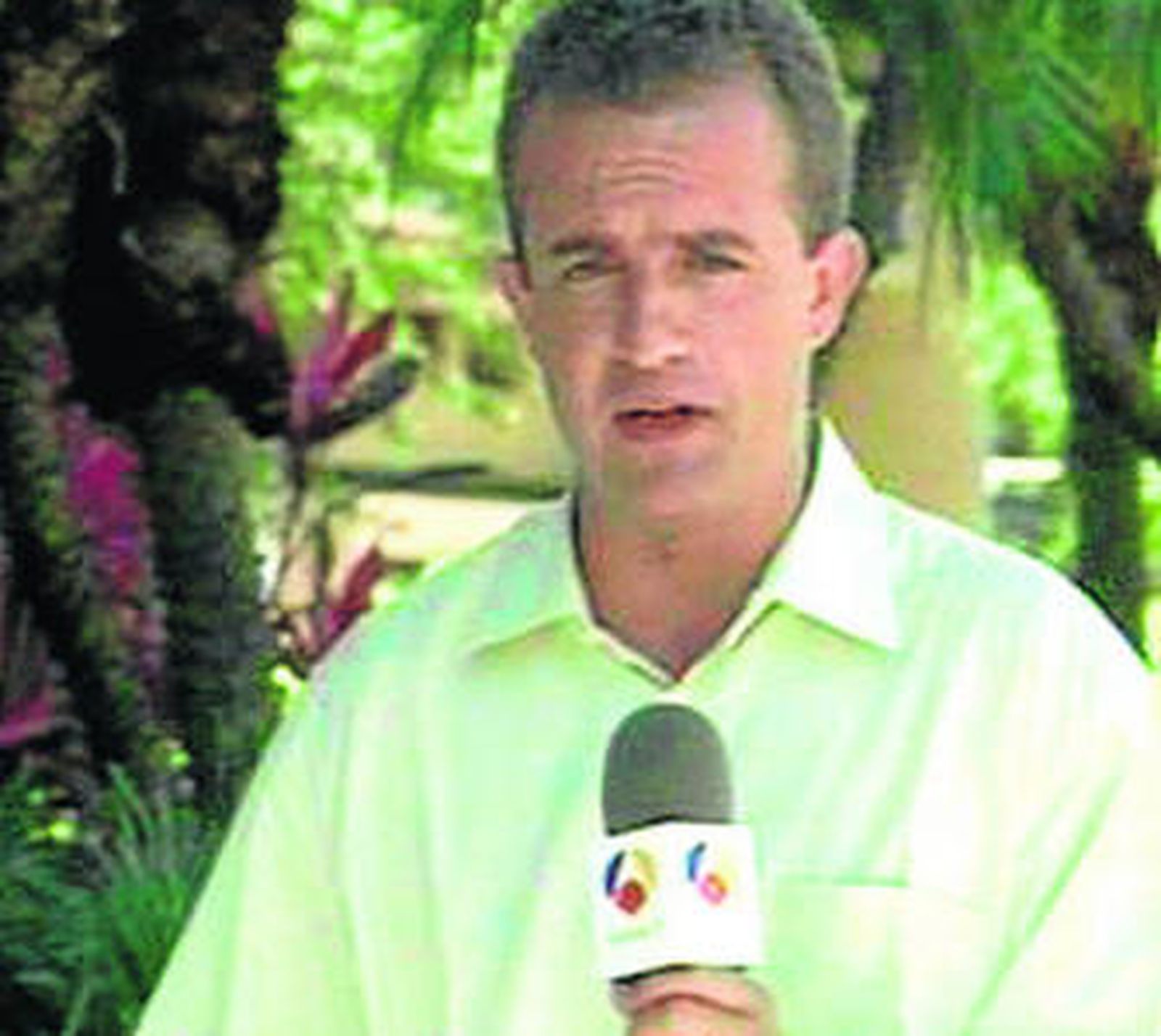 Ricardo Ortega poco antes de su asesinato en tierras haitianas.
