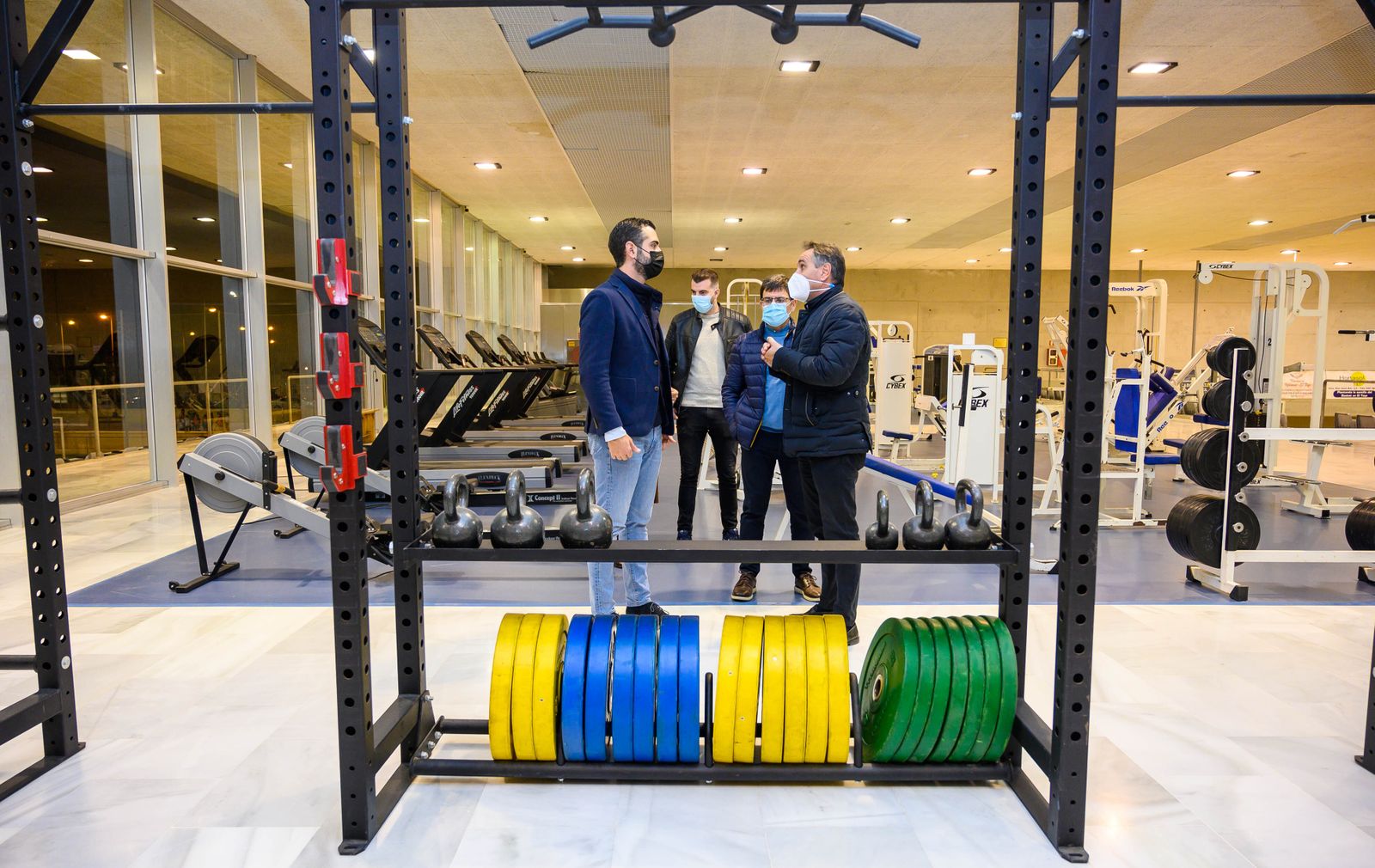 Las máquinas son las que había en el antiguo gimnasio del Estadio de los Juegos Mediterráneos