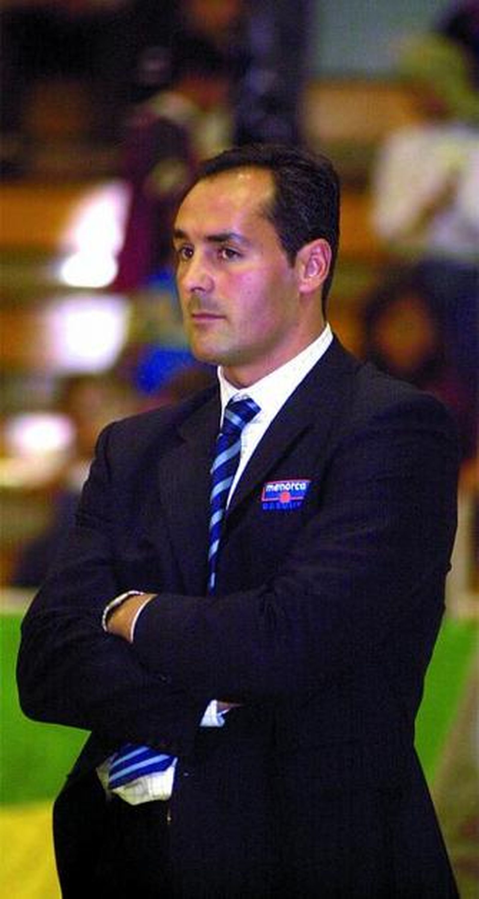 Curro Segura, en su etapa en el Menorca.