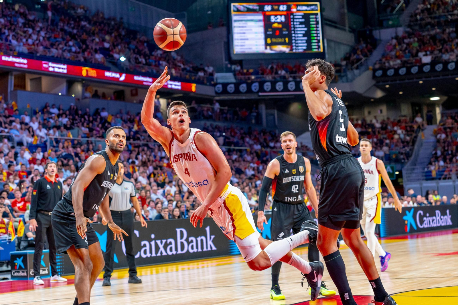 Las mejores fotos del España-Alemania de baloncesto