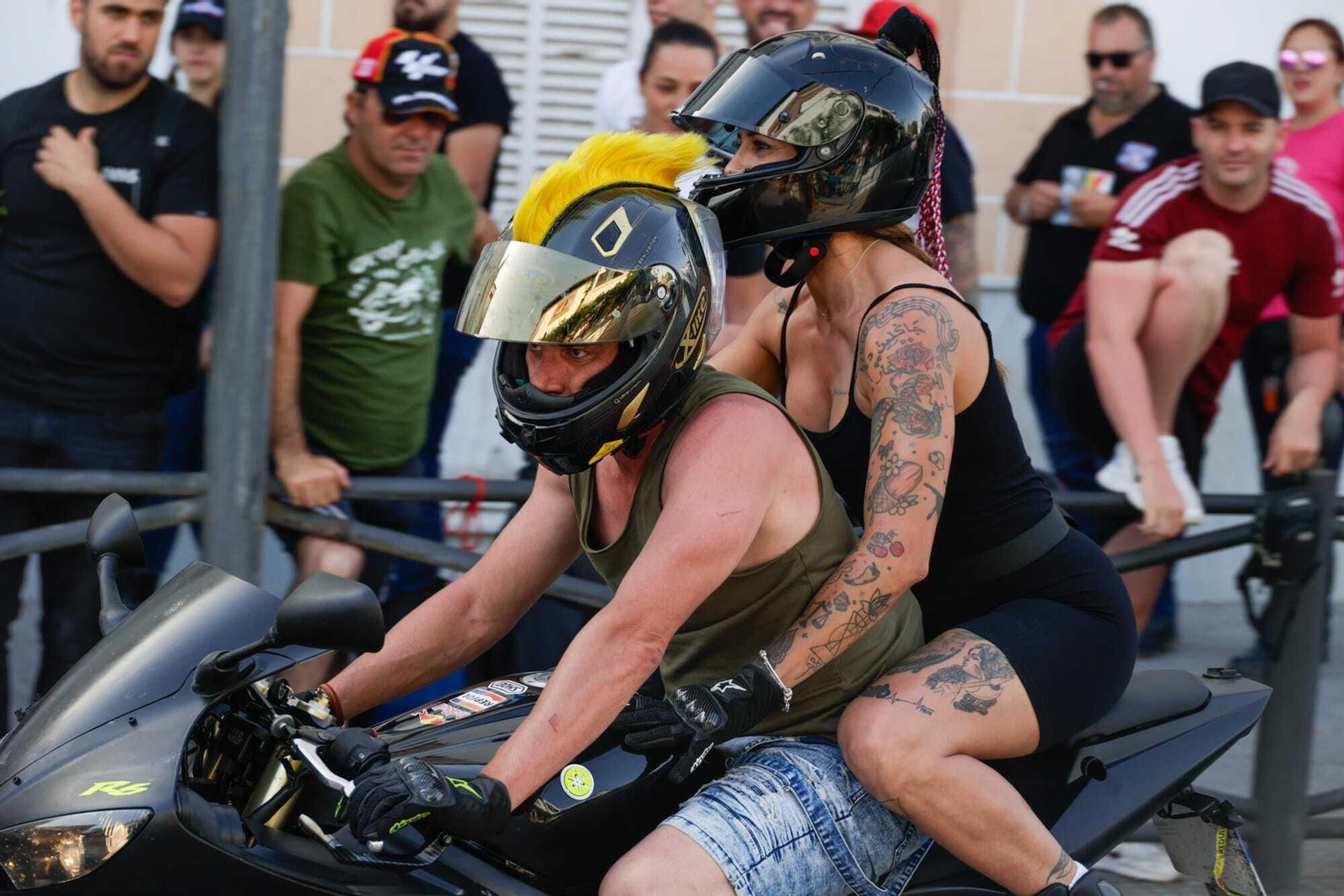 El viernes de motorada en El Puerto, en imágenes