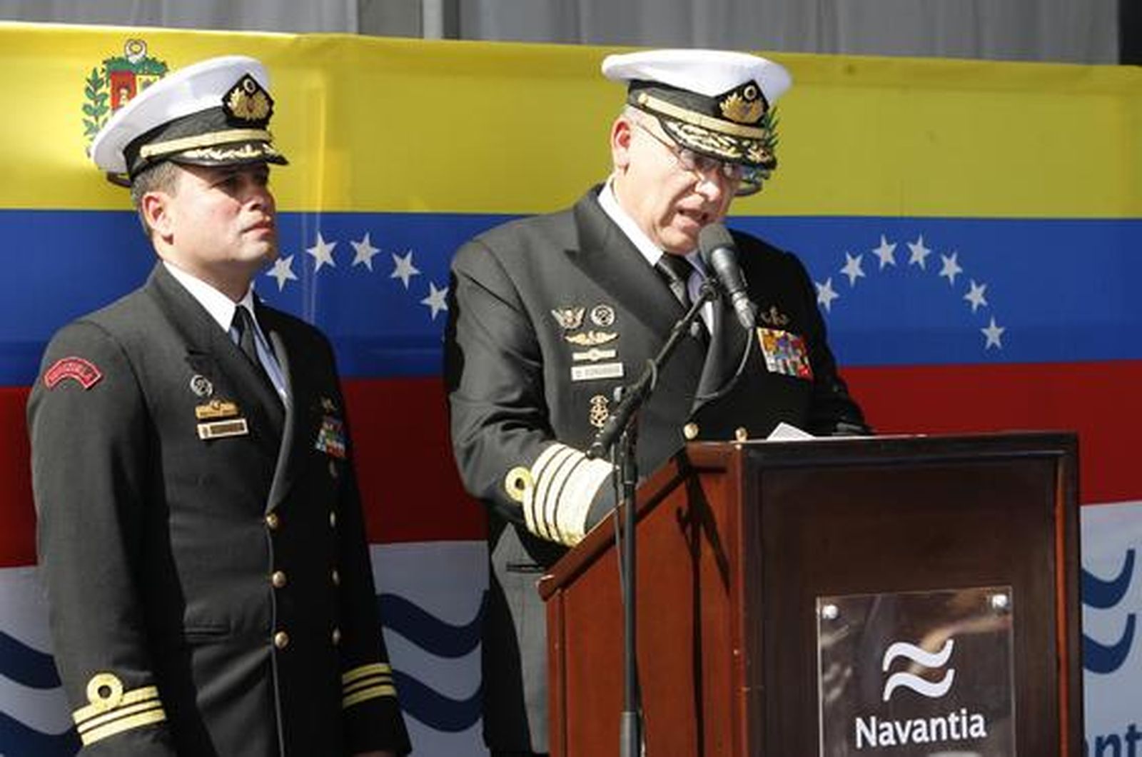 Navantia entrega el primero de los cuatro Patrulleros Oceánicos de Vigilancia que fabrica para la Armada Venezolana. 

Foto: Borja Benjumeda