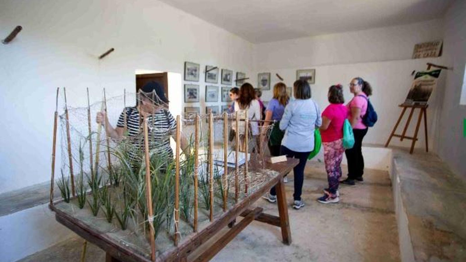 Interior de la Casilla de los Pajariteros, en la Reserva Natural Laguna de Zóñar.