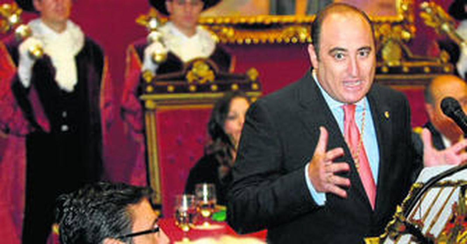 El portavoz del equipo de gobierno, durante su vehemente intervención.