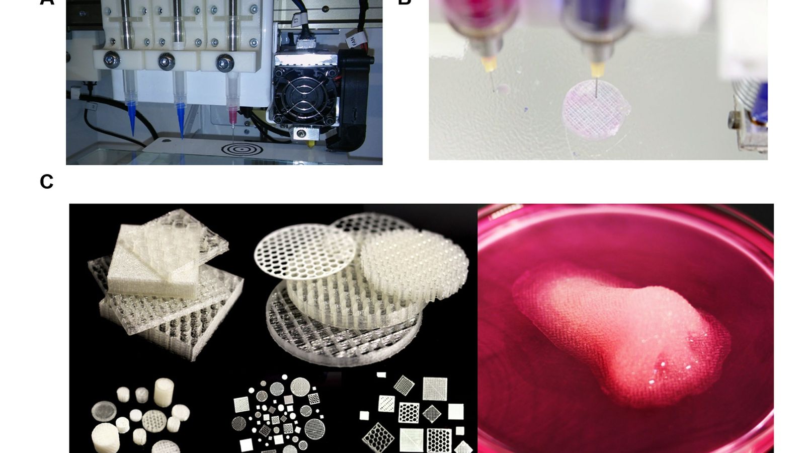 diferentes formas geométricas que pueden ser impresas.