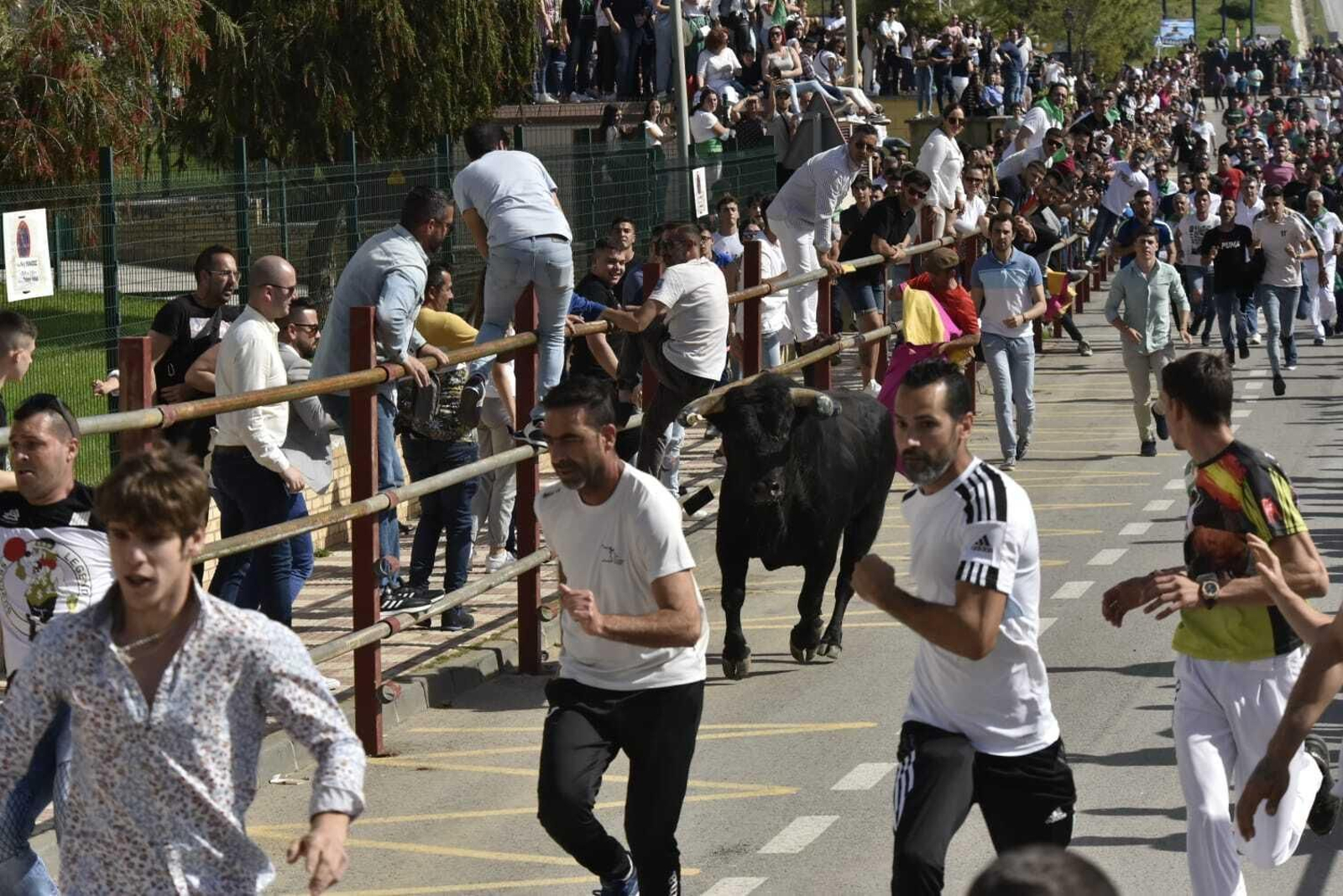 Gañán recorre la avenida Carlos Cano, este sábado.