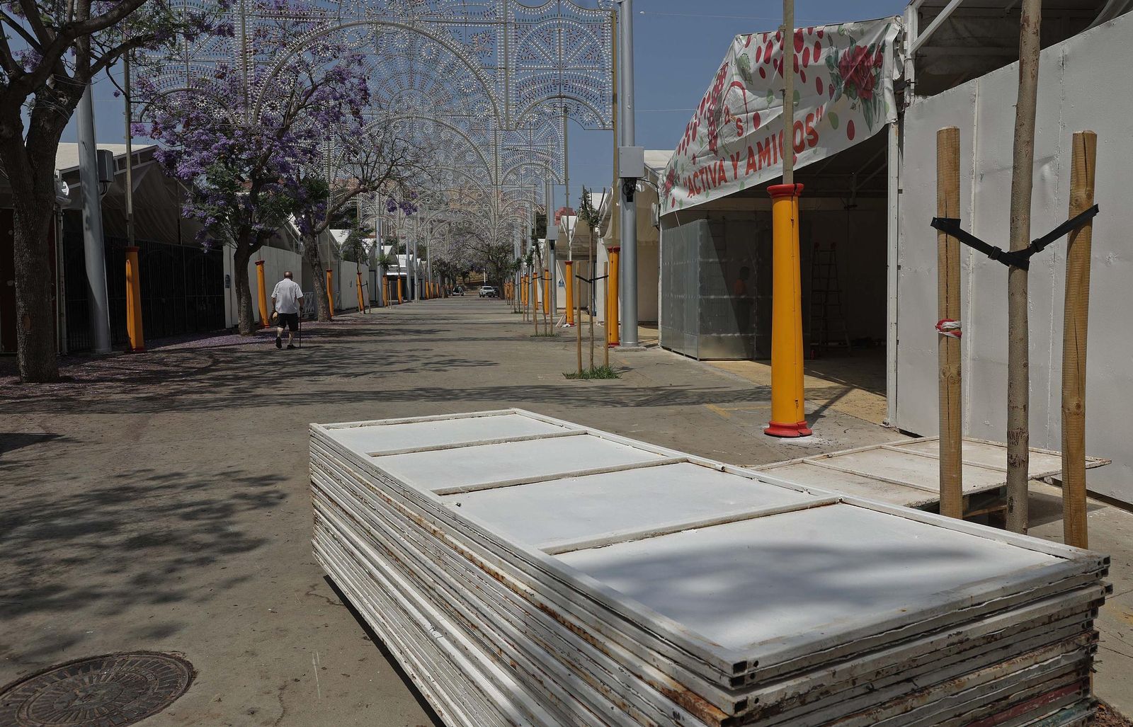 Fotos del montaje de la Feria Real de Algeciras 2025