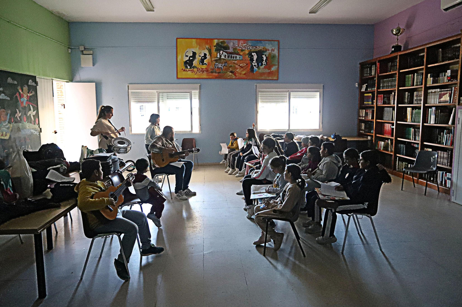 Imágenes del aula de Carnaval del Colegio de la Hispanidad