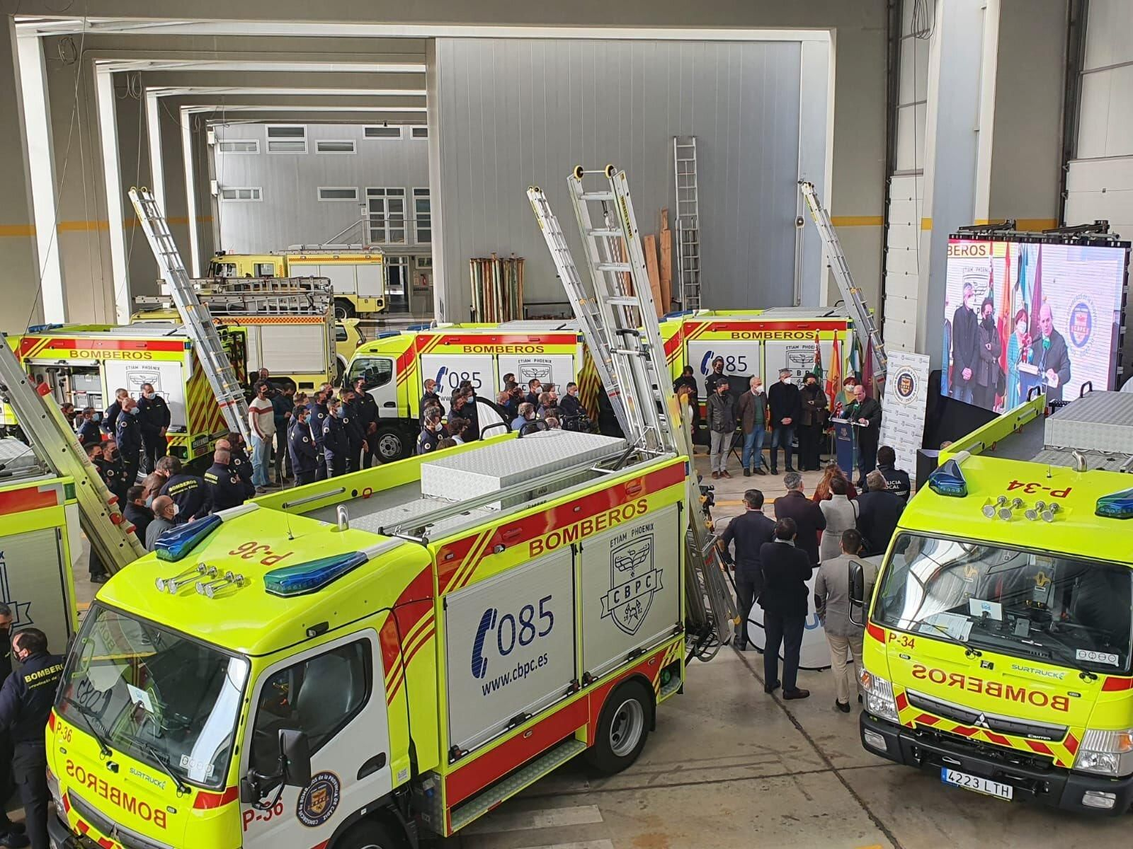 Presentación de los nuevos camiones de Bomberos. Presentación de los nuevos camiones de Bomberos.