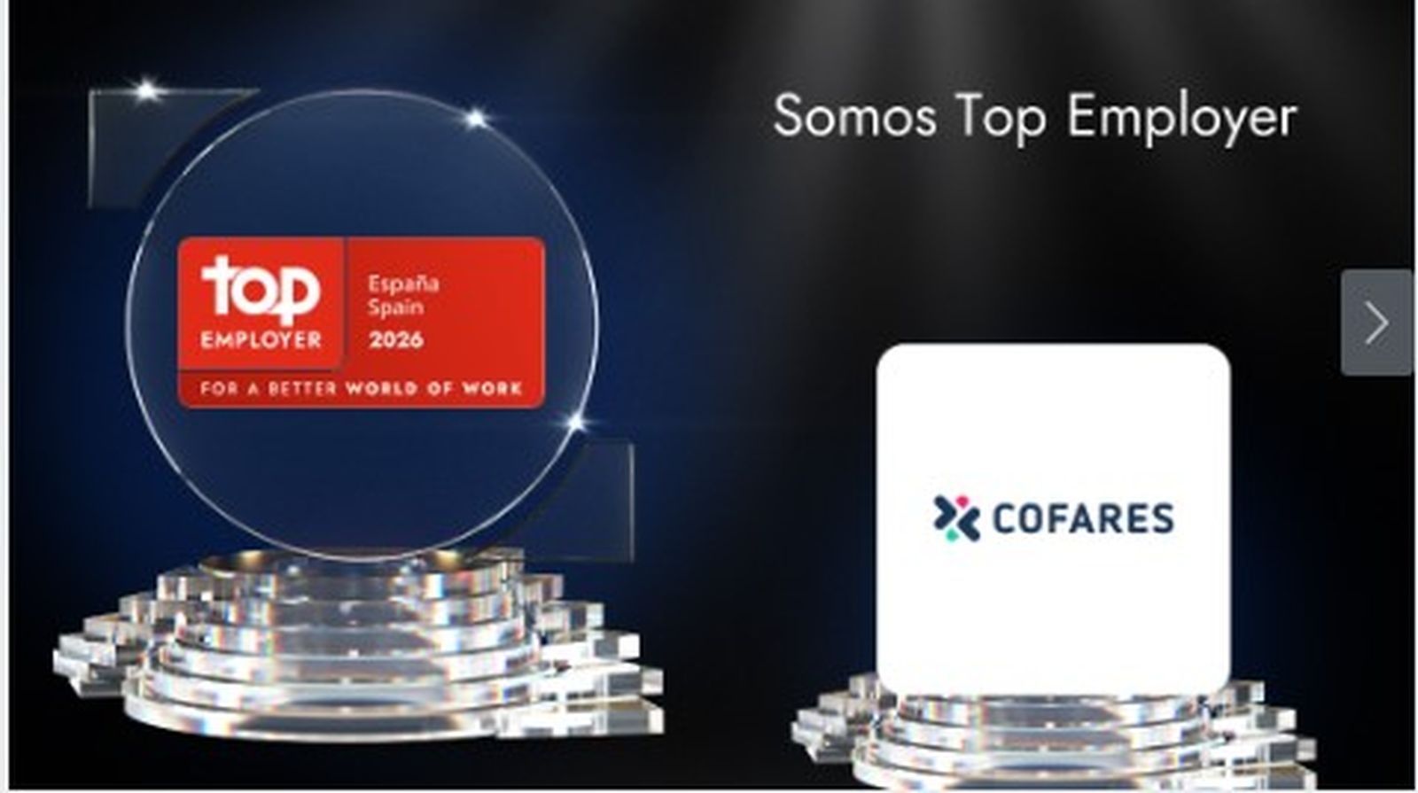 Distinción a Cofares como Top Employer.