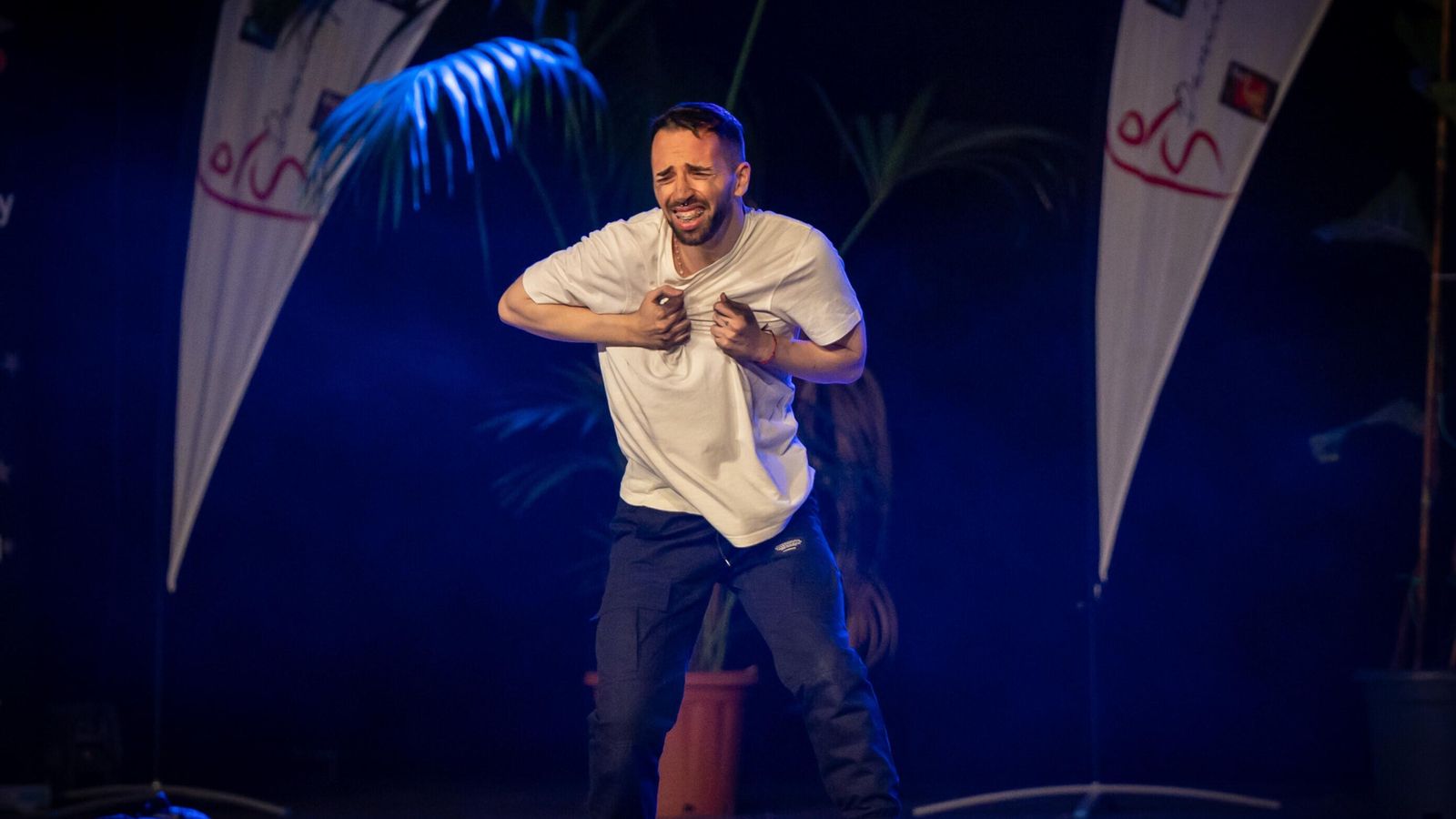 Fran Pareja en una de las actuaciones del Campeonato de Andalucía de danza urbana