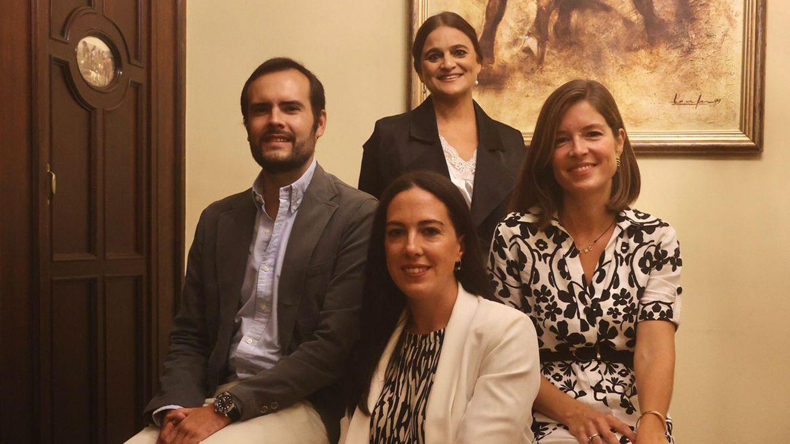 Eduardo Casquete de Prado Monterio Espinosa, Amalia Cardenete Flores, Jesica Castro y Carmen Fernández Pérez