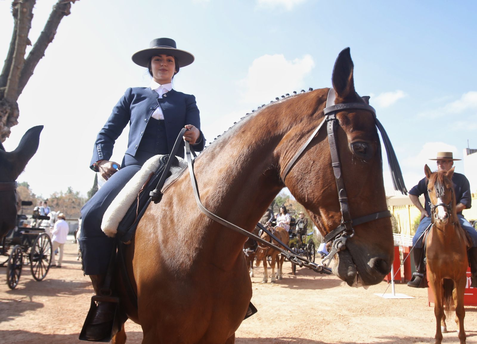 La marcha hípica en Córdoba por el 28-F, en fotografias.