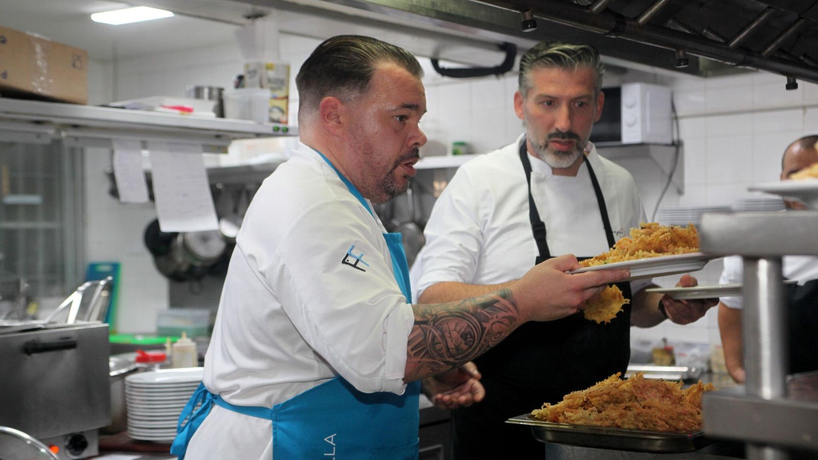 Las cocinas prepararon un menú con platos de las jornadas y otros de la carta de Las Tinajas.