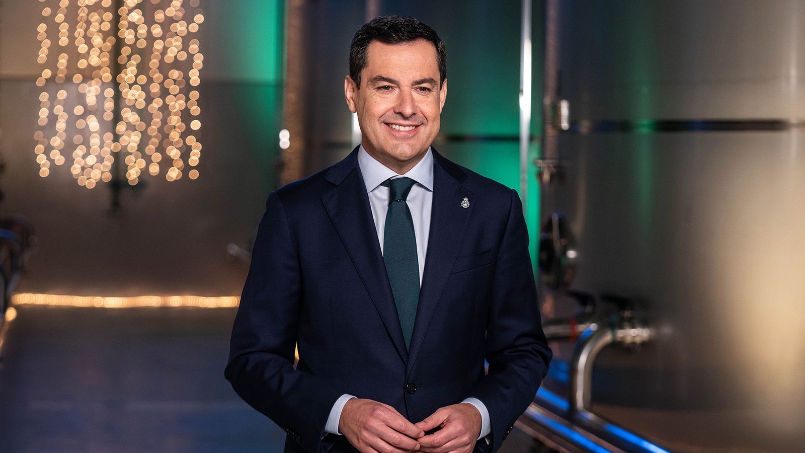 Juanma Moreno, pronuncia su mensaje de fin de año.