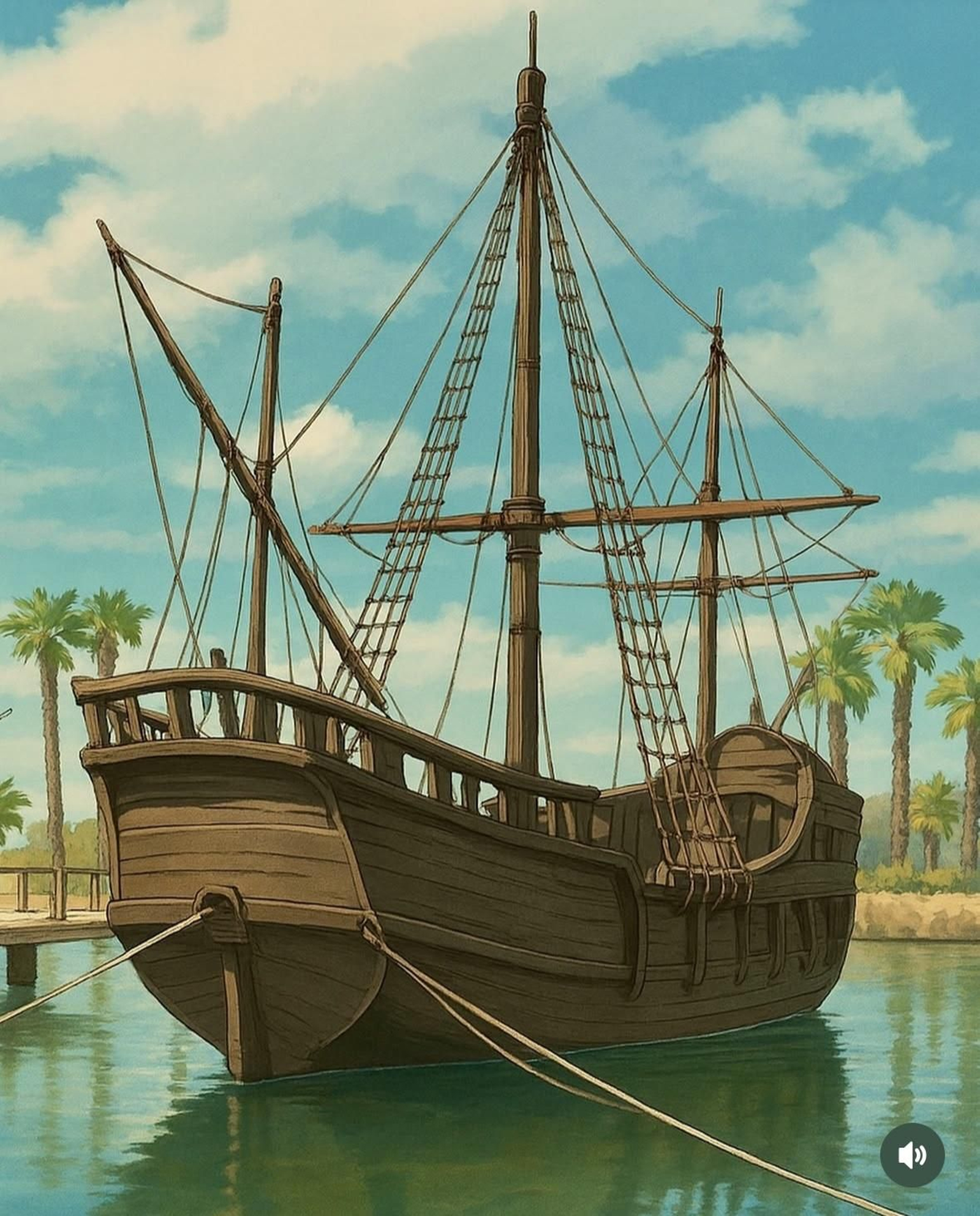 Así se vería Huelva en el universo japonés Ghibli, una creación de ViajeroGoloso con Inteligencia Artificial