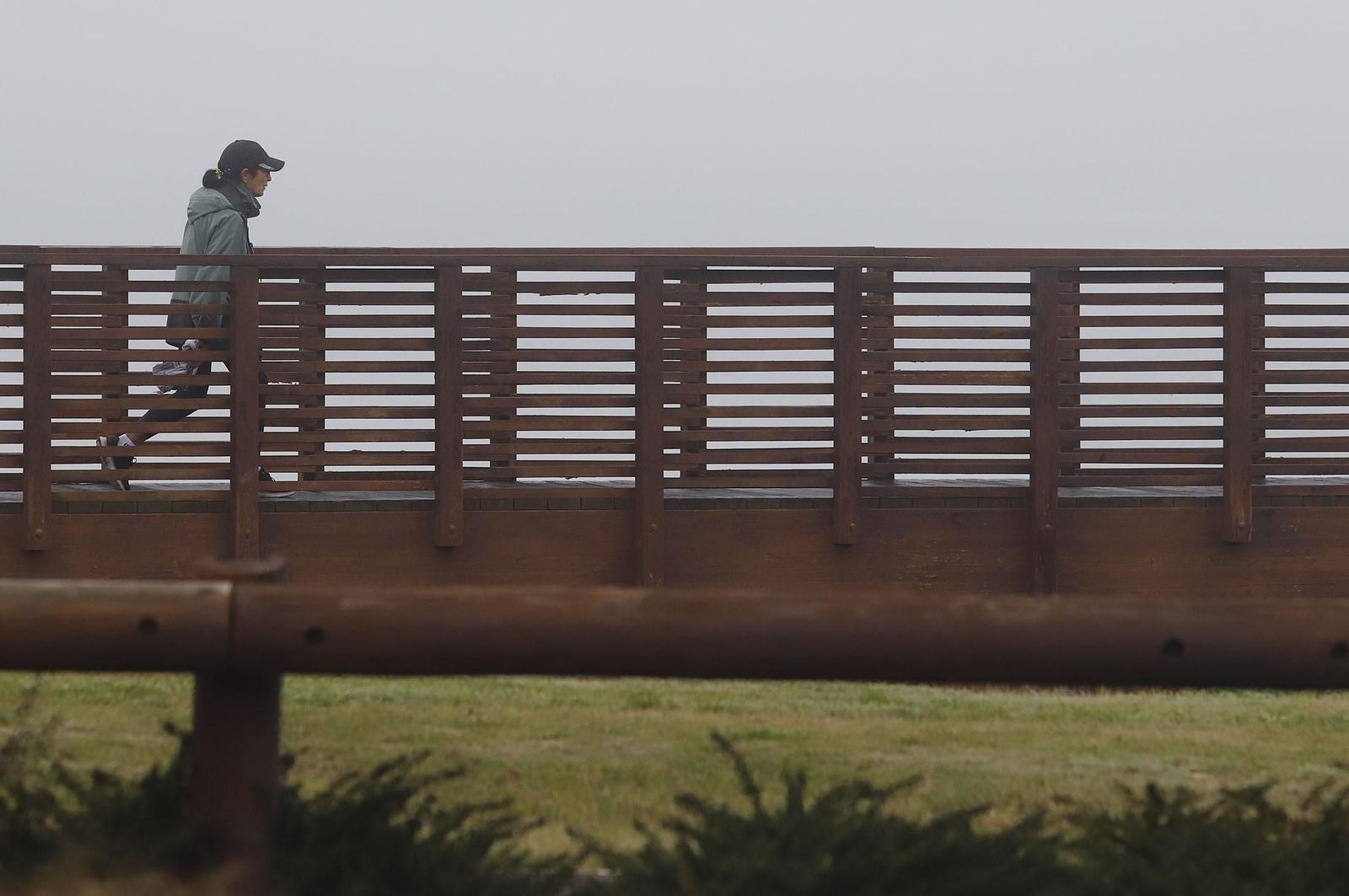 Imágenes de la niebla durante la mañana en Huelva