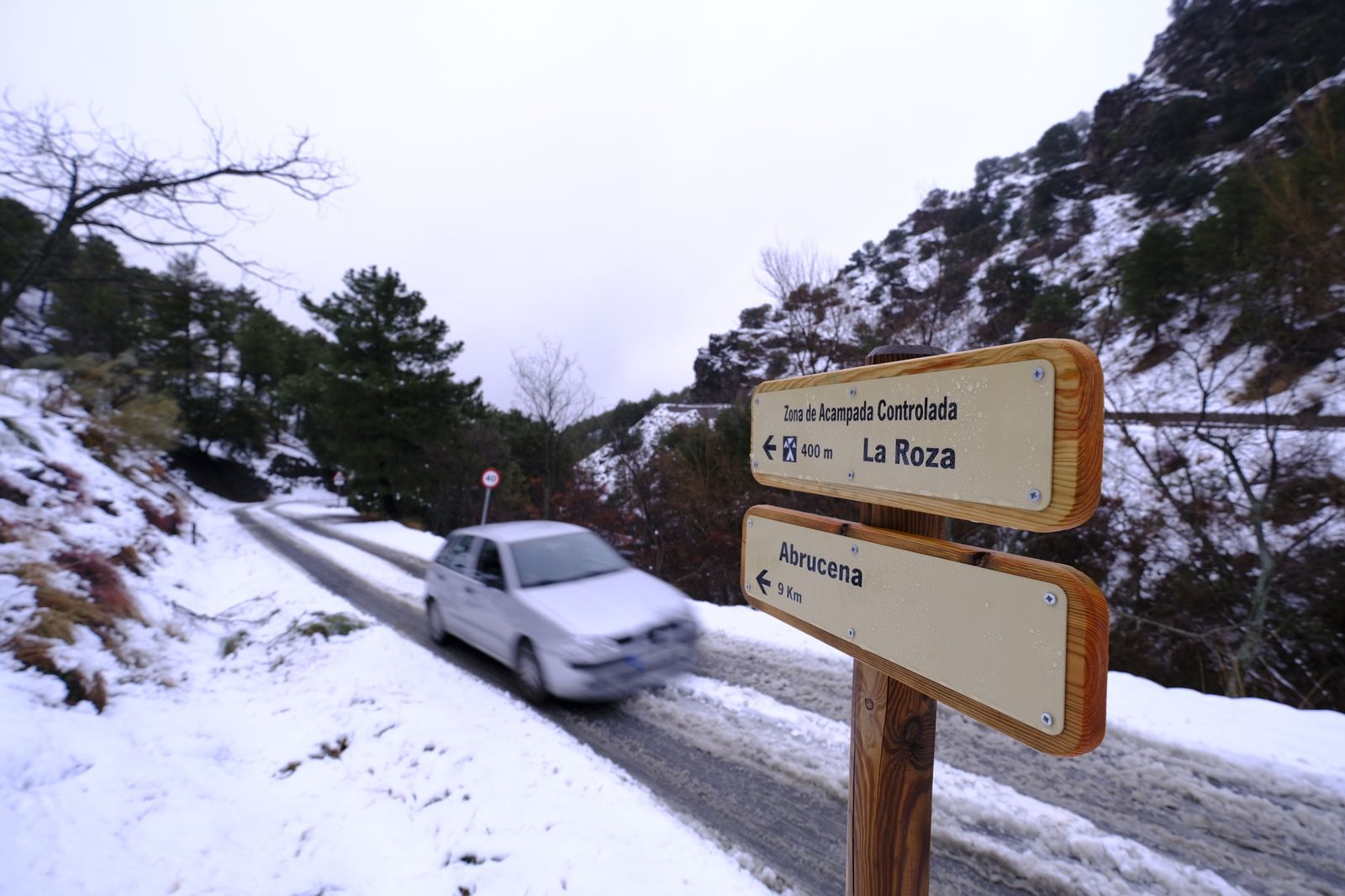 Fotogalería nevada en la Provincia de Almería