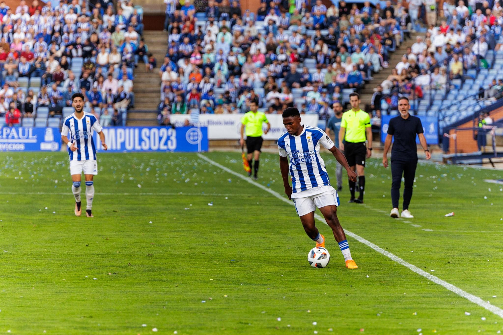 Imágenes del partido entre el Recre y la Segoviana