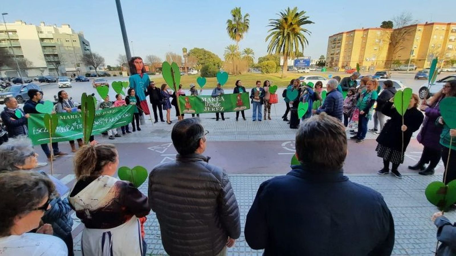 Una de las concentraciones impulsadas por Marea Verde Jerez para solicitar dicha denominación.