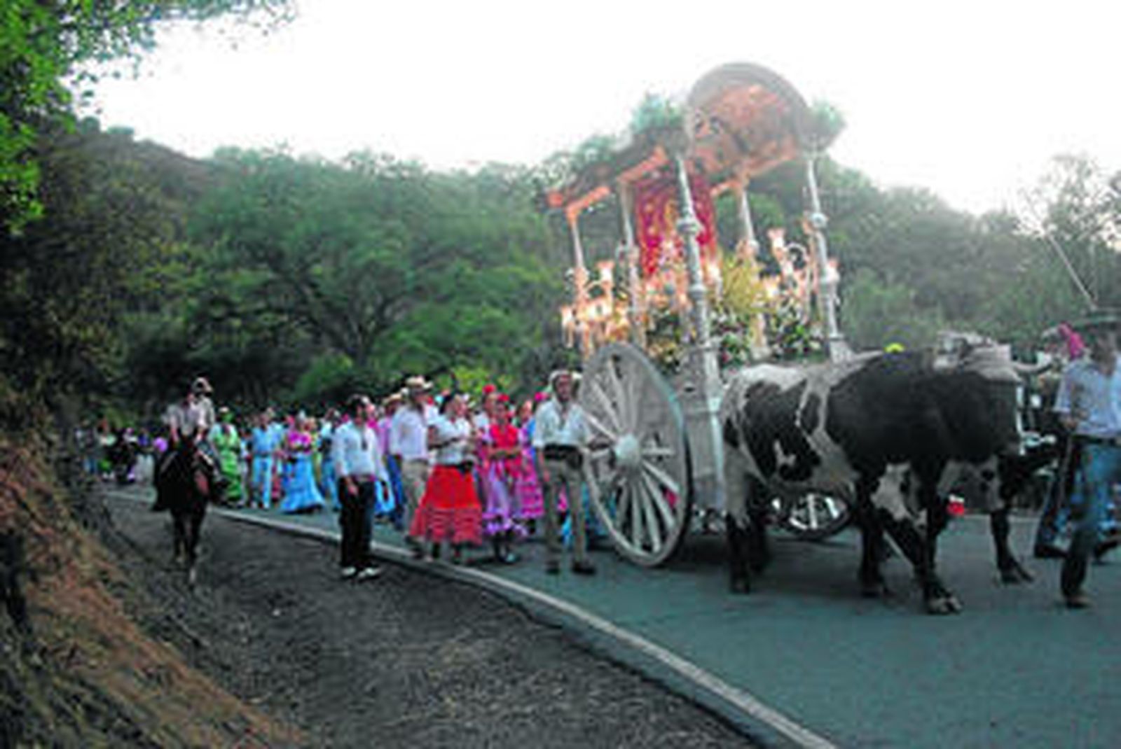 Los romeros se ponen en marcha desde bien temprano.