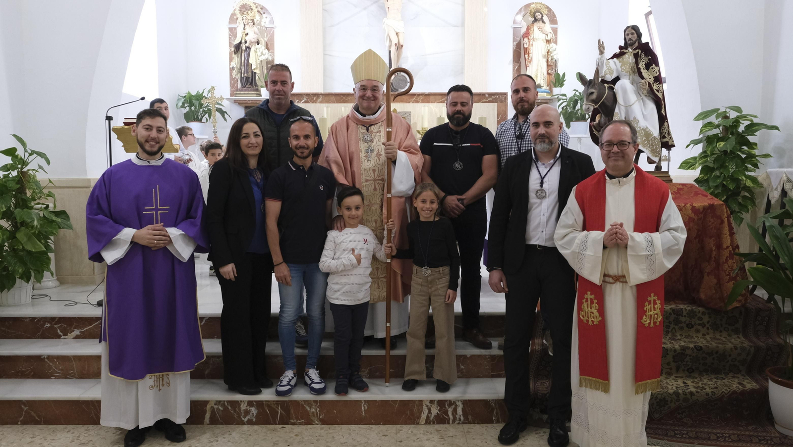 Imágenes de la bendición de la Borriquita de El Alquián, por el Obispo de Almería
