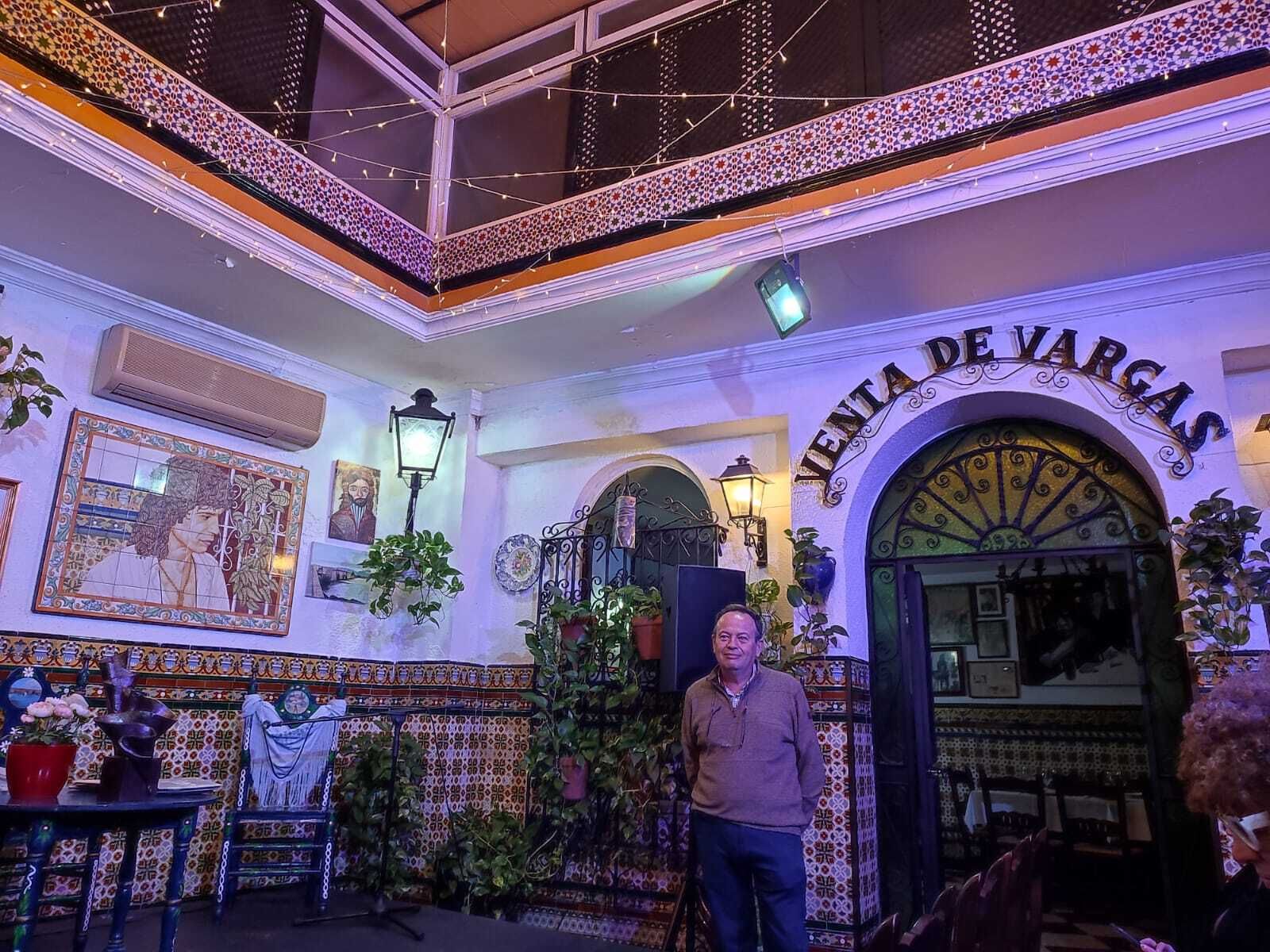 El poeta hueteño Manuel Jesús Gámiz en la Venta de Vargas