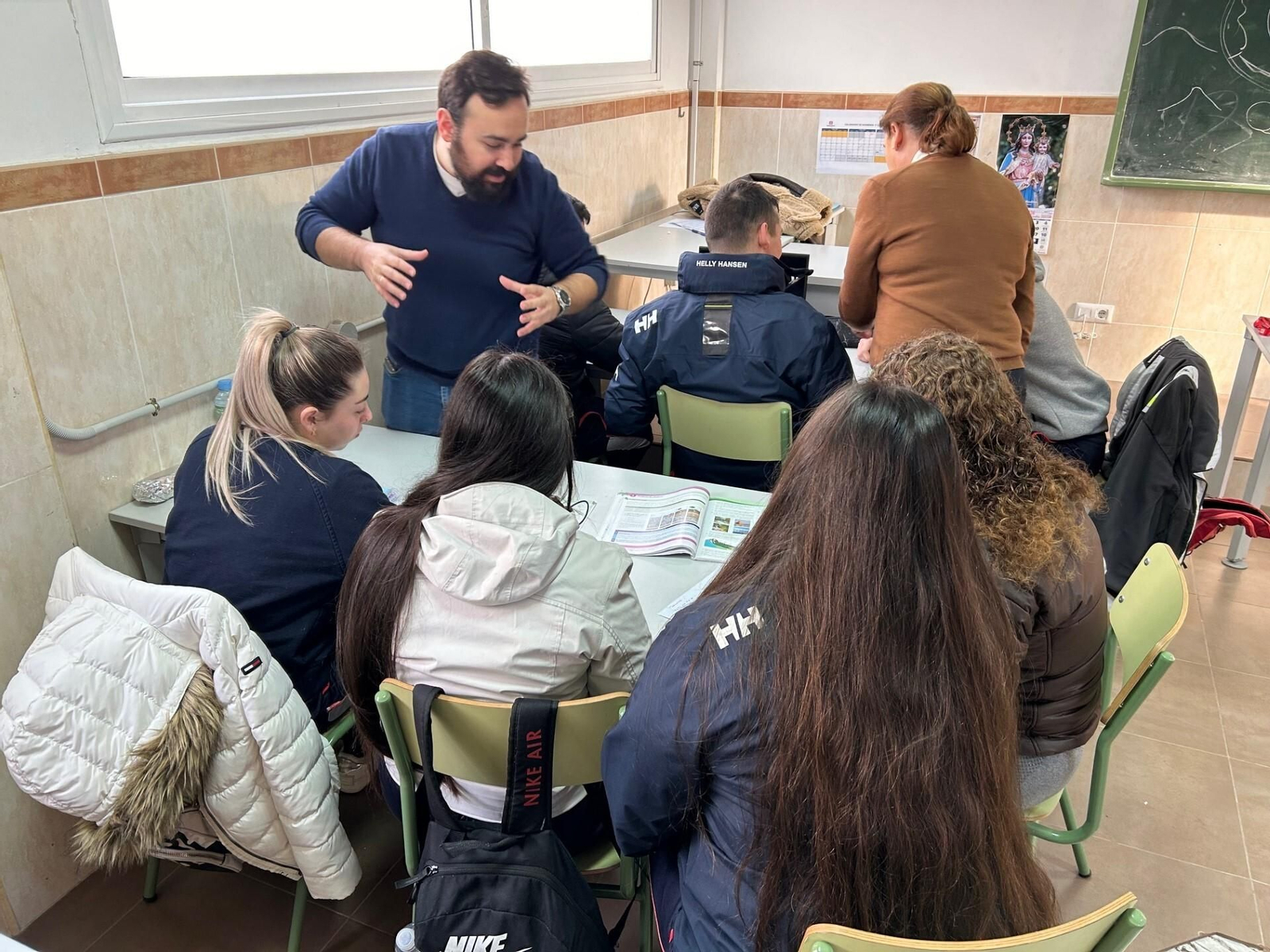 Las clases del Colegio Salesiano de La Línea con la Balona como eje, en imágenes