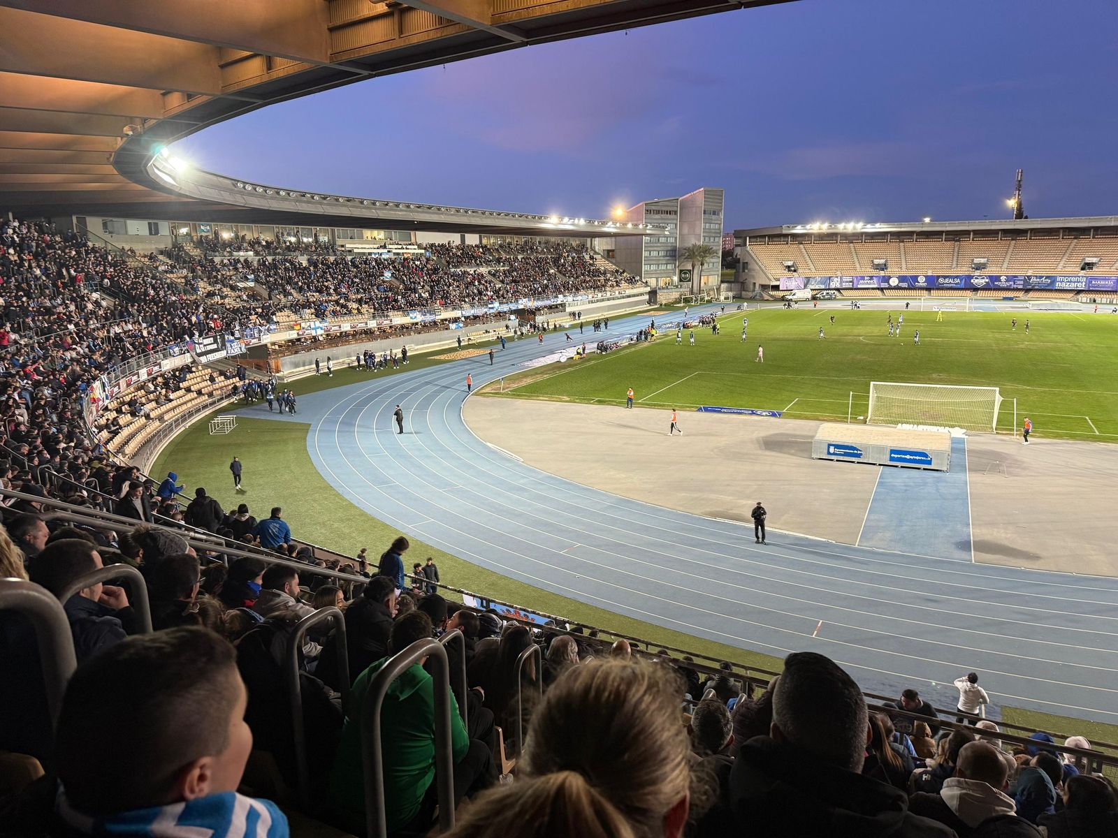 Una imagen reciente del estadio Chapín en un partido del Xerez CD.