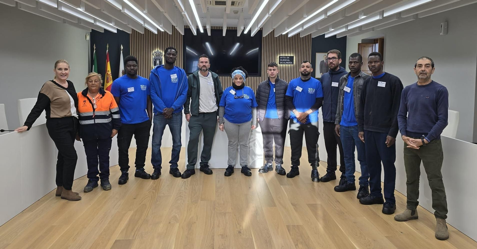 Participantes en esta formación de jardineros en Huércal de Almería.