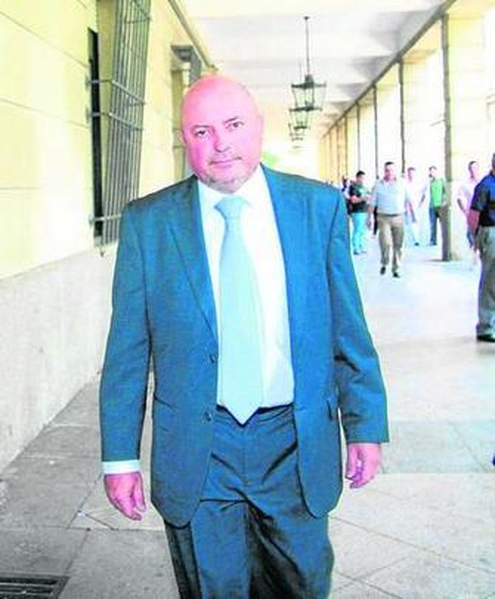 Daniel Ponce sale de los juzgados, en una imagen de archivo.