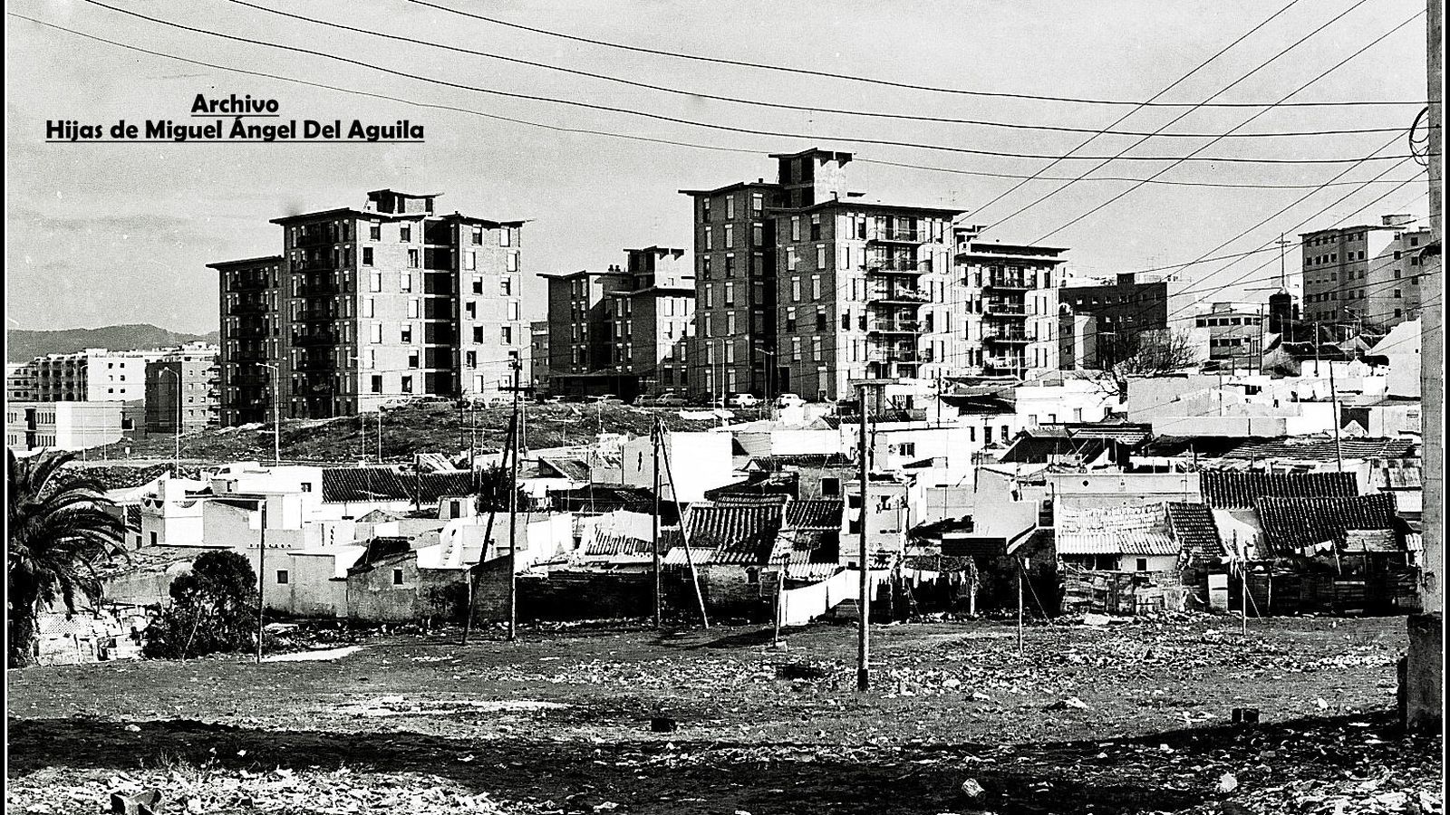 Vistas de la zona del Hotel Garrido, en 1970.
