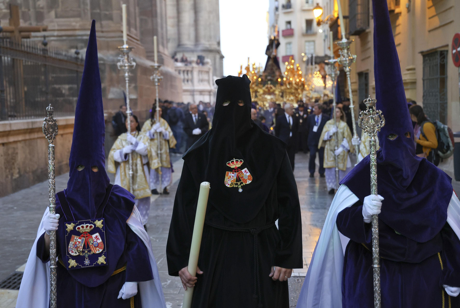 El Rico, en su procesión del Miércoles Santo en Málaga El Rico, en su procesión del Miércoles Santo en Málaga