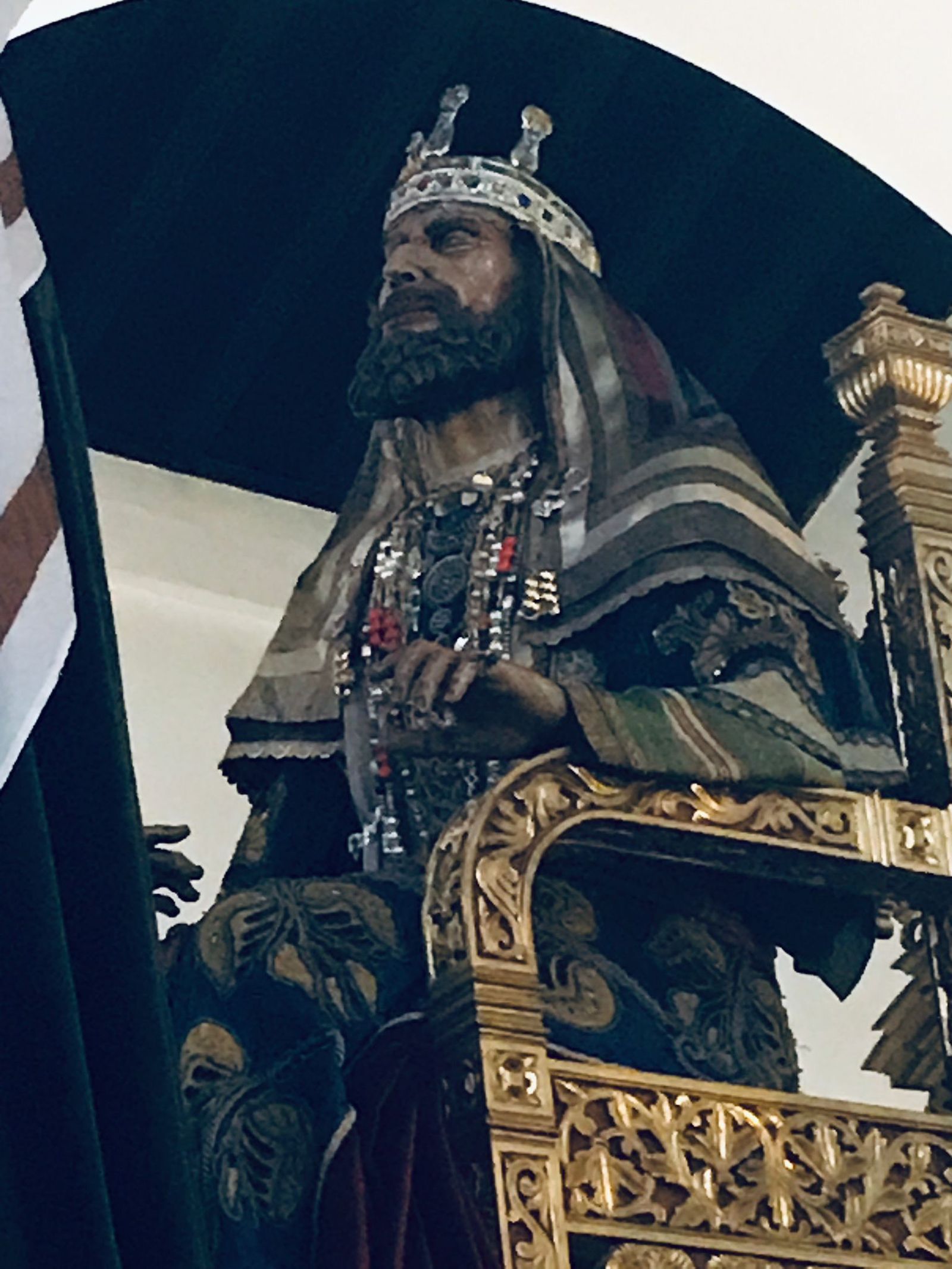 La imagen de Herodes, ayer en San Juan de la Palma