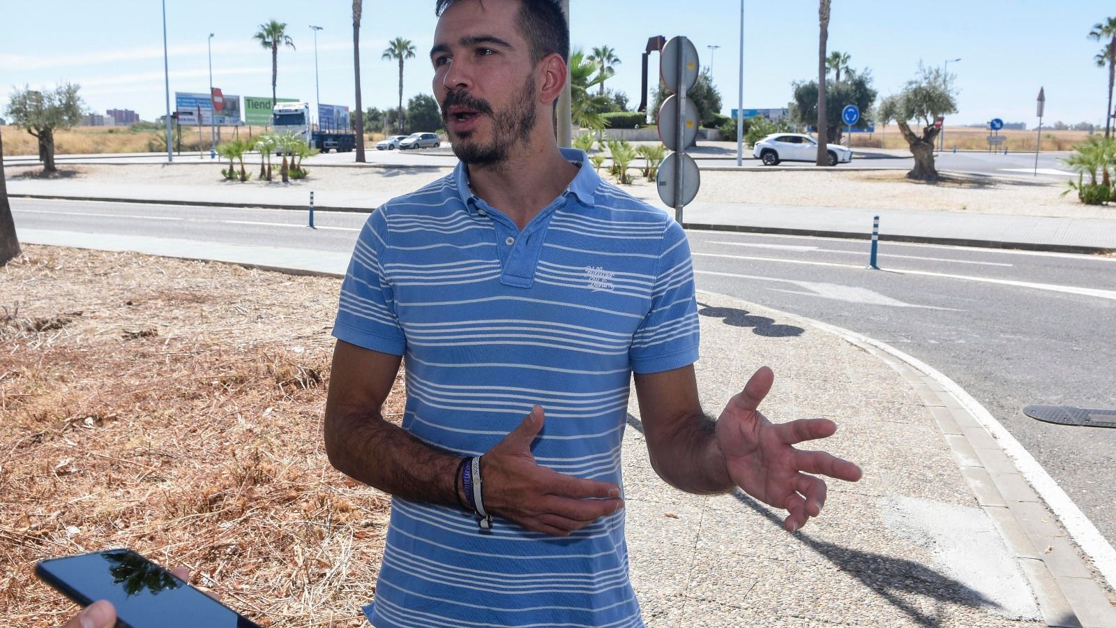 José Daniel Gómez, el ciudadano que se detuvo a auxiliar.