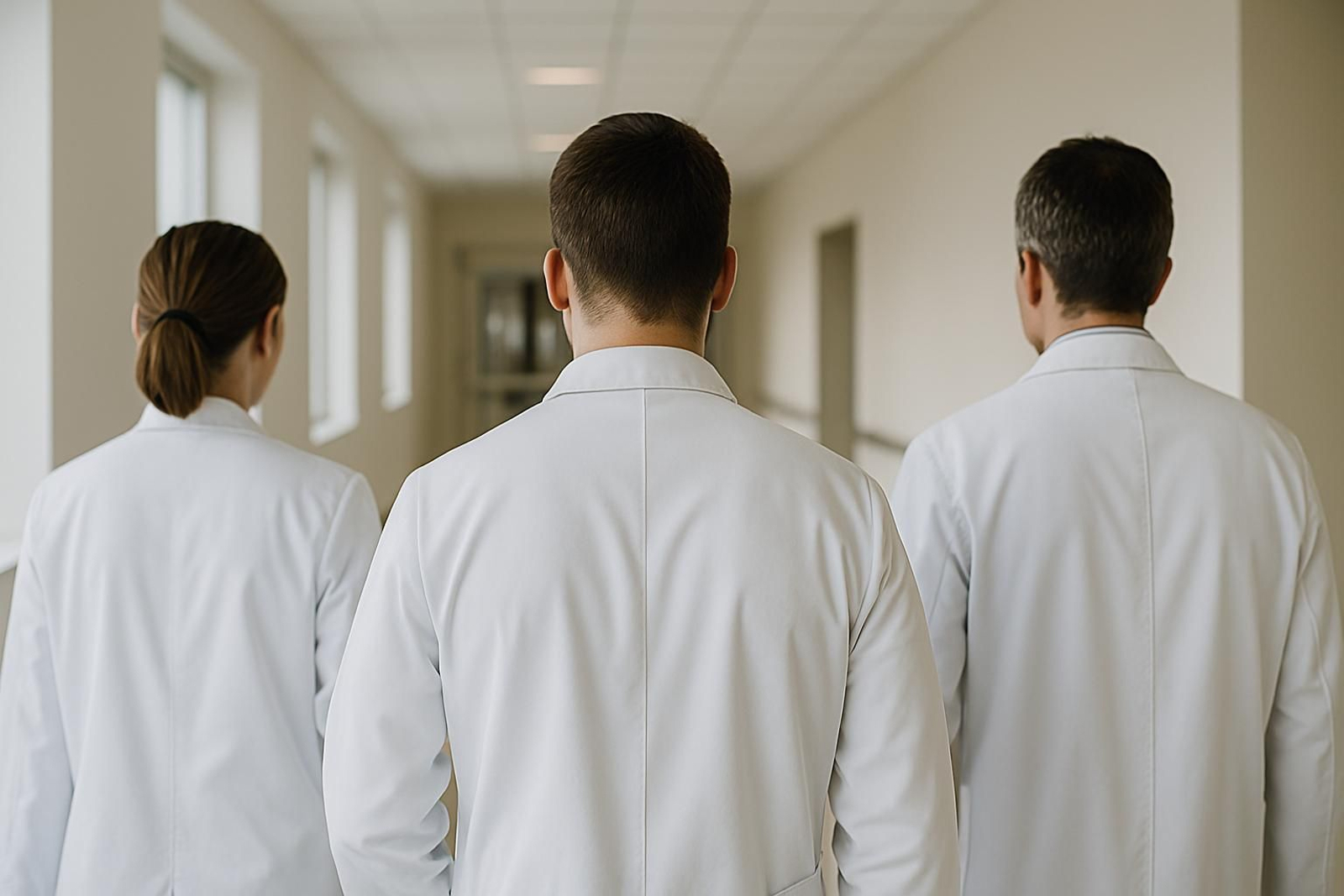 Médicos en un hospital