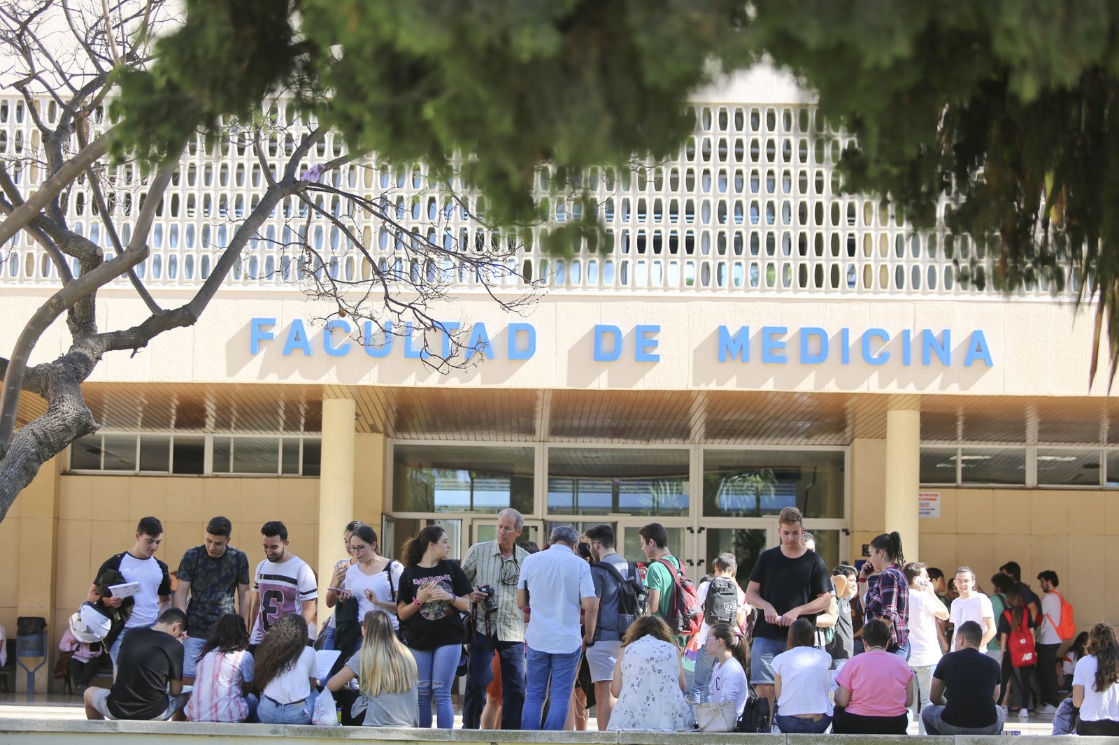 Alumnos malagueños en el primer día de la prueba.