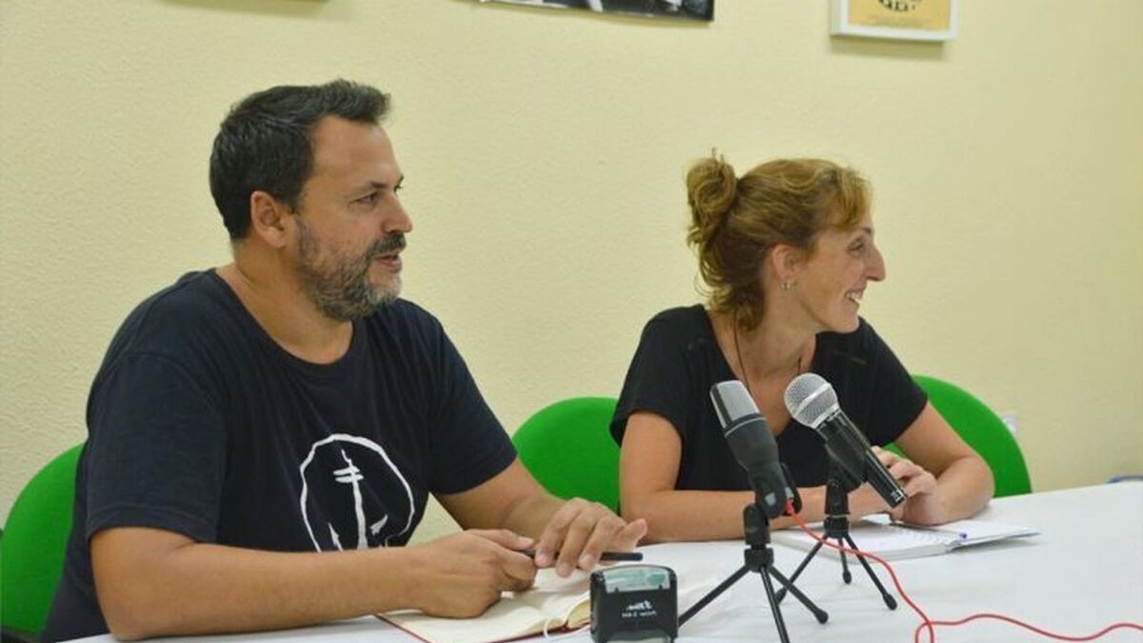 Miguel Ángel Cuevas y Kika González, de Ganemos Jerez.