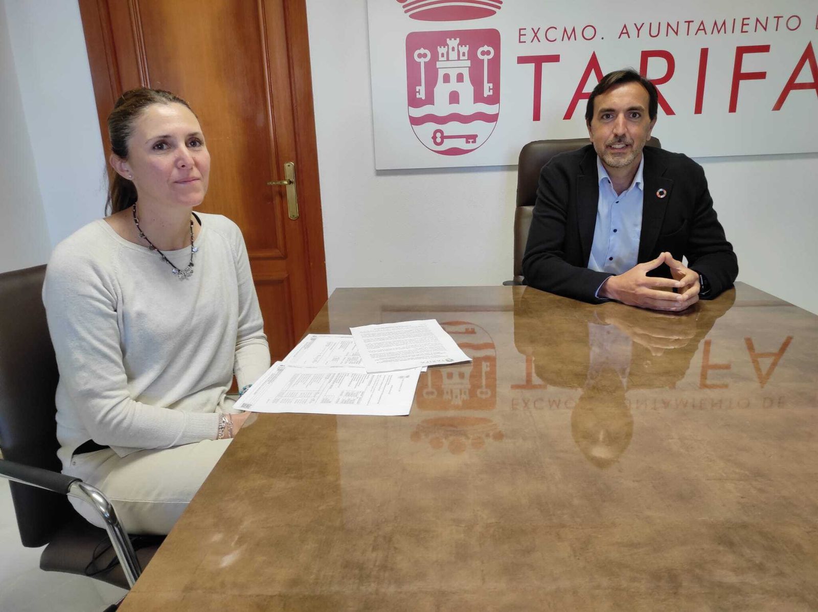 María Manella y Francisco Ruiz, este lunes.