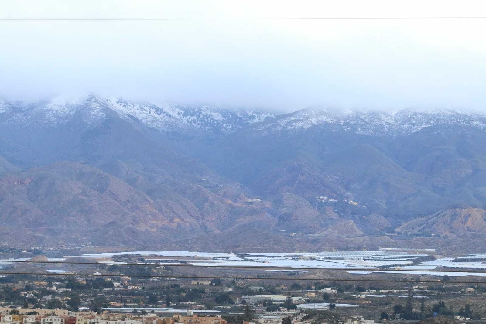 Gloria deja un manto blanco de nieve en la zona norte de la provincia
