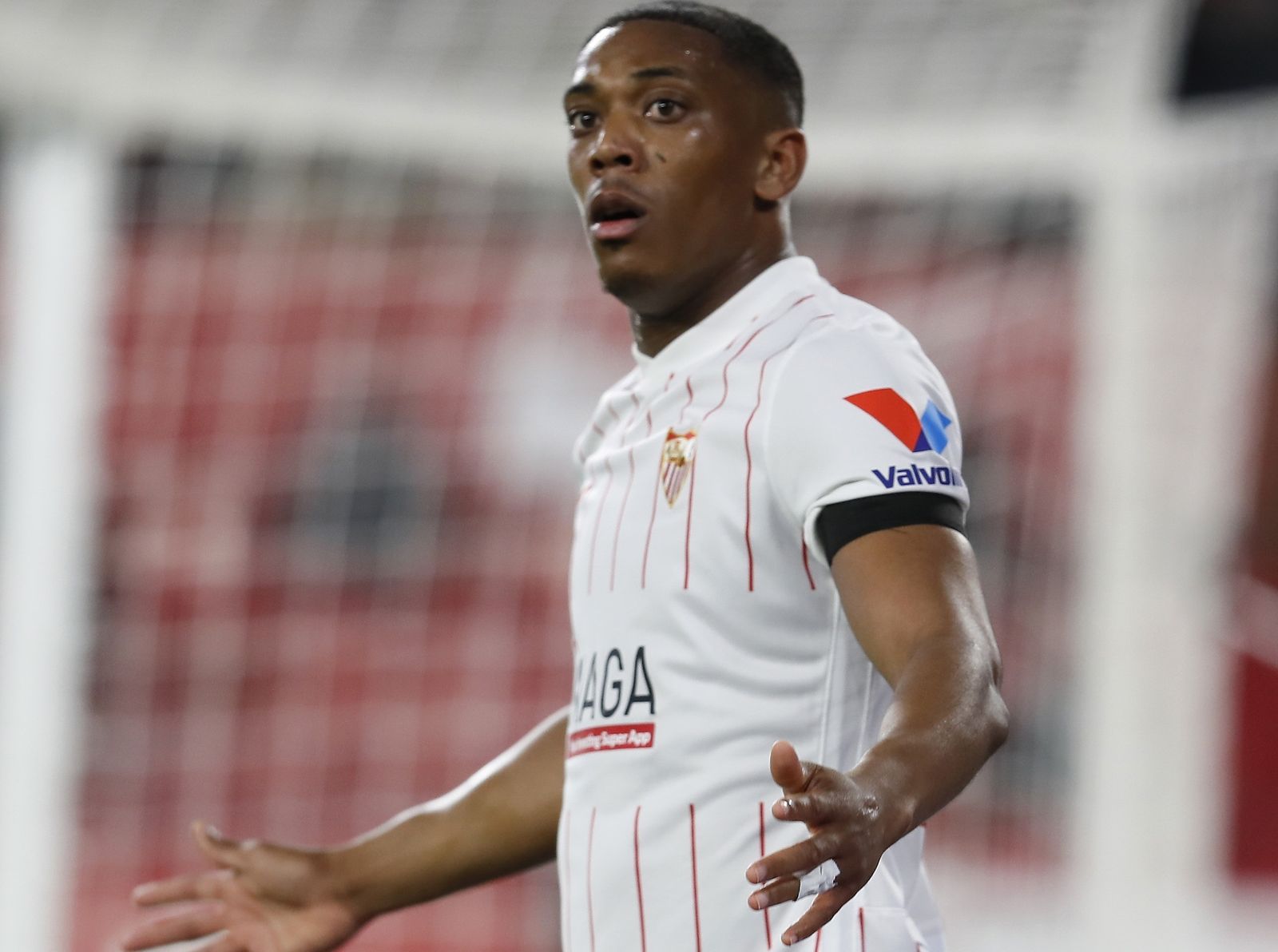 Martial, durante el partido ante el Elche.
