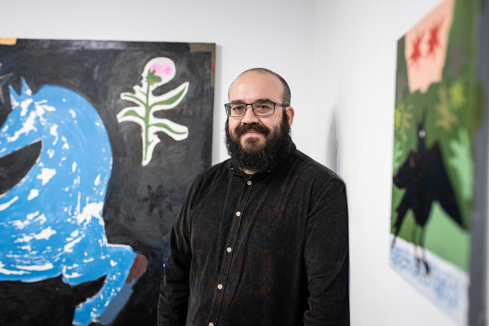Imágenes de la inauguración de la exposición de Agus Díaz Vázque " Y bebió agua de una fuente"