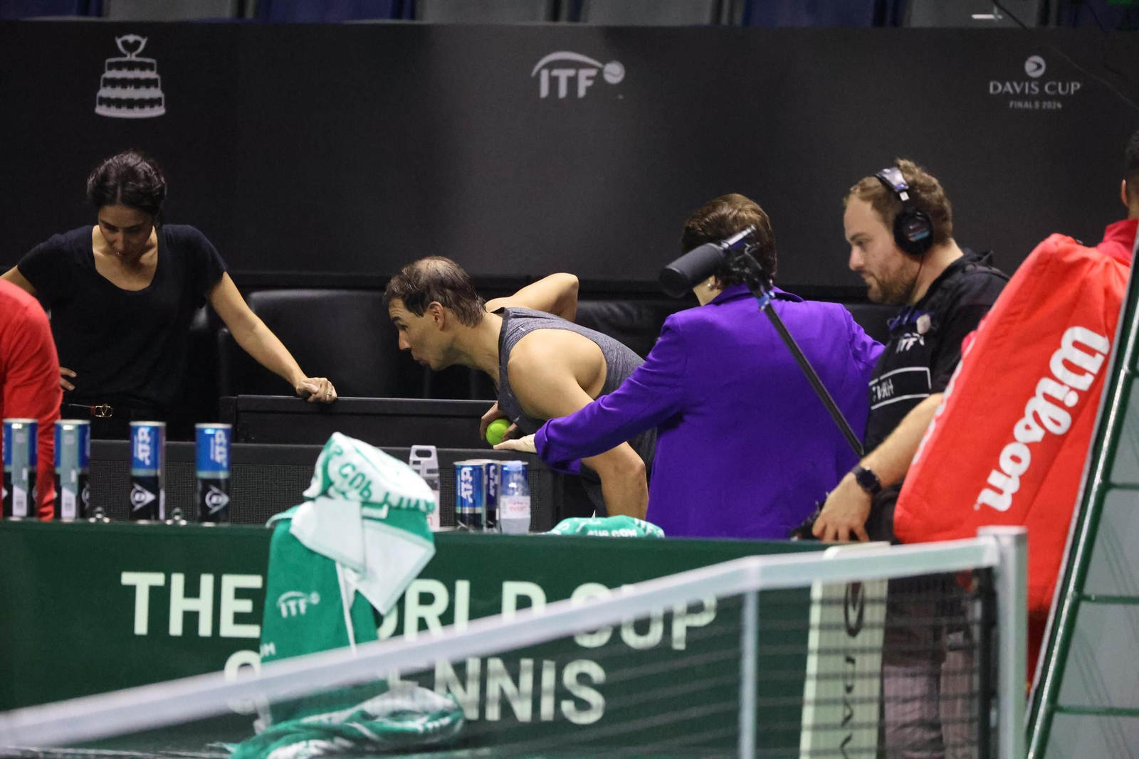 Rafa Nadal se machaca en el Carpena