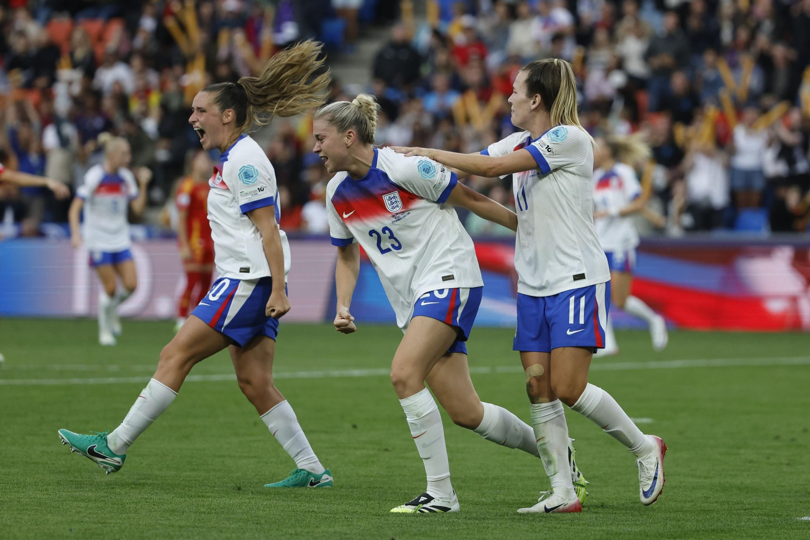 Las mejores imágenes de la final España - Inglaterra de la Eurocopa femenina