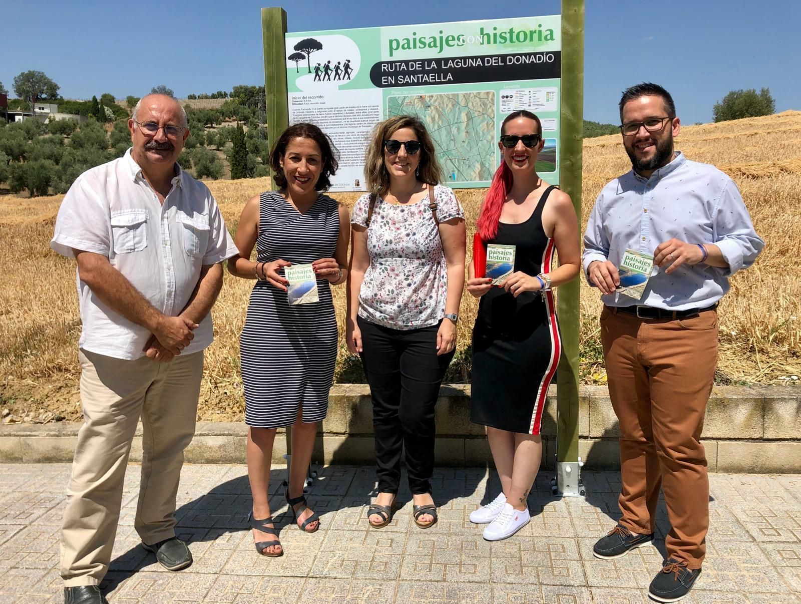 Presentación de la nueva señalización de la laguna del Donadío.