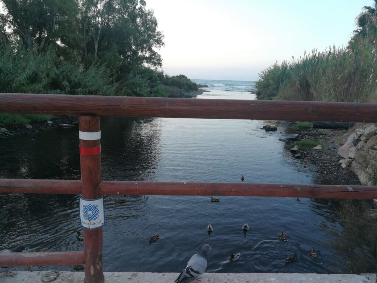 La desembocadura del Río Guadaiza, en Marbella.